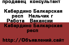 продавец -консультант  - Кабардино-Балкарская респ., Нальчик г. Работа » Вакансии   . Кабардино-Балкарская респ.